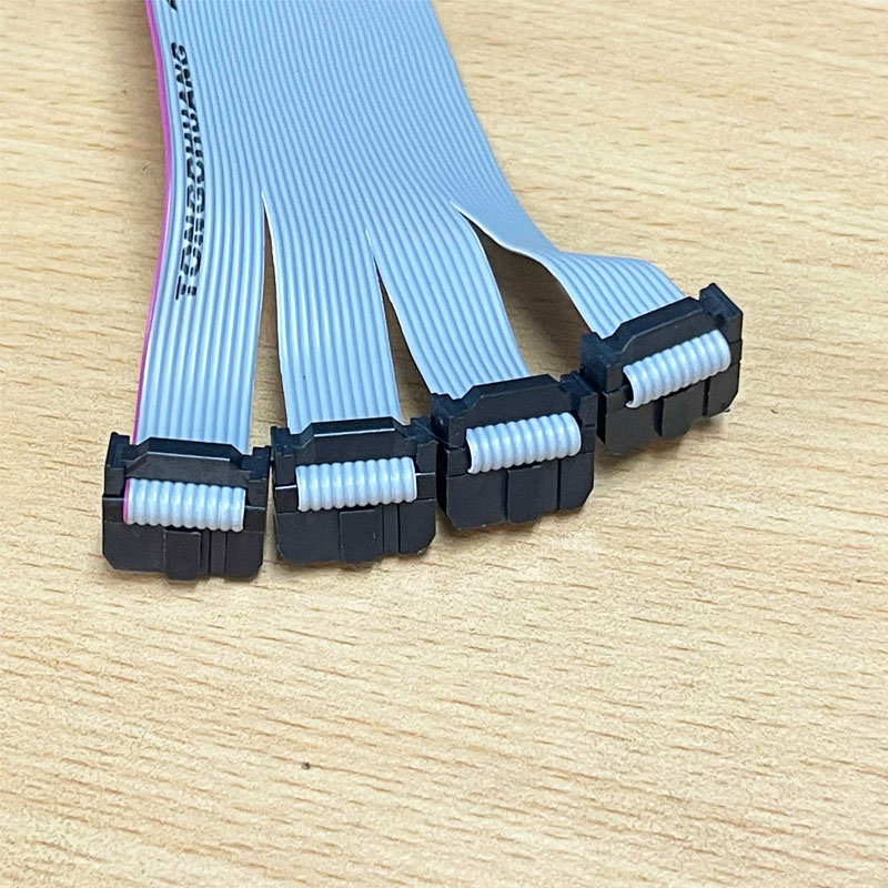 Cáp Kết Nối I/O PLC Cable IDC 40 Pin 2.54mm to Y Splitter 4 IDC Flat Ribbon 10 Pin Dài 0.5M