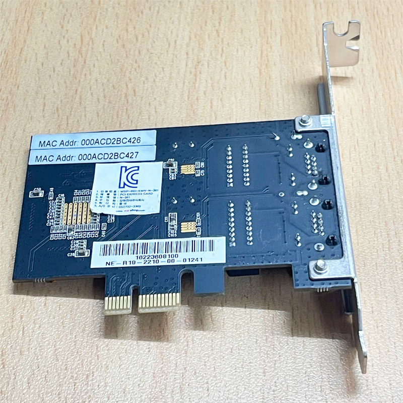 Card Mạng LAN Gigabit Netmate MSIP-REI-KWN-N-381 PCI EXPRESS CARD N-381 2 x RJ45 10/100/1000Mbps Ethernet ports For Máy Tính Công Nghiệp Advantech Industrial Computers IBCON