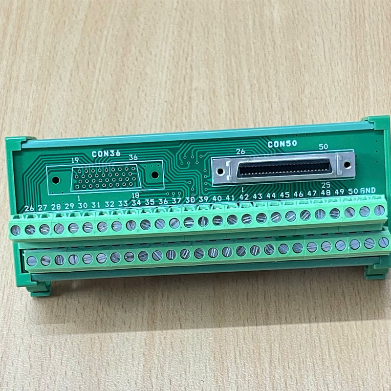 Cầu Đấu Original Domino Kết Nối Đầu Driver 50pin SCSI-50P - Lắp Trên Thanh DIN