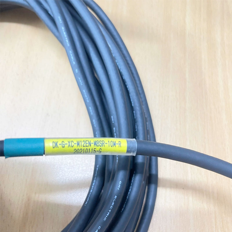 Cáp Camera Công Nghiệp Cognex DK-G-XC-M12EN-M8SR-10M-R Dài 10M ELECTRIC CABLE AWM 20276 80C VW-1 TPMC-C5e(S-HPR)