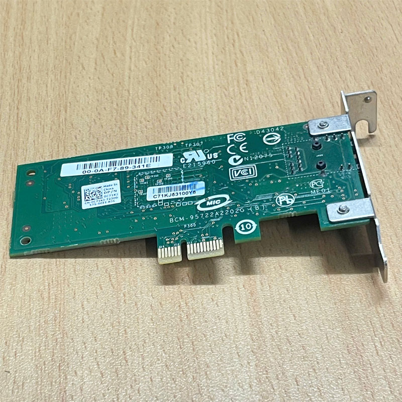 Card Mạng Dell Broadcom BCM5722KFB1G 10/100/1000 Small Form SFF PCI-E NIC Card Network