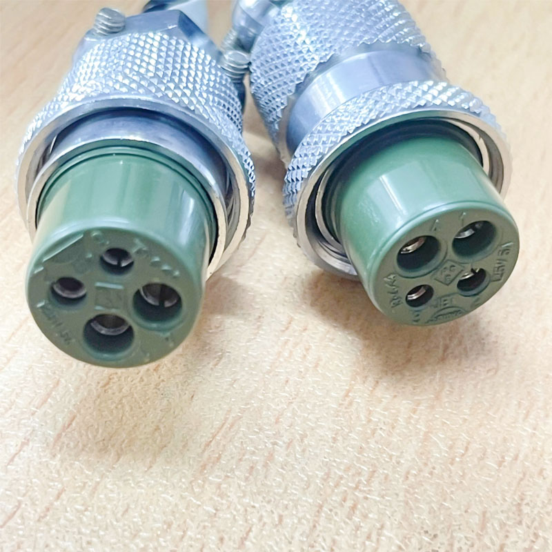 Đầu rắc hàn Sanwa 41-6590 4 Pin Female 125V 5A Circular Connector For Power Cable and Control Robotics, CNC Machines, Industrial