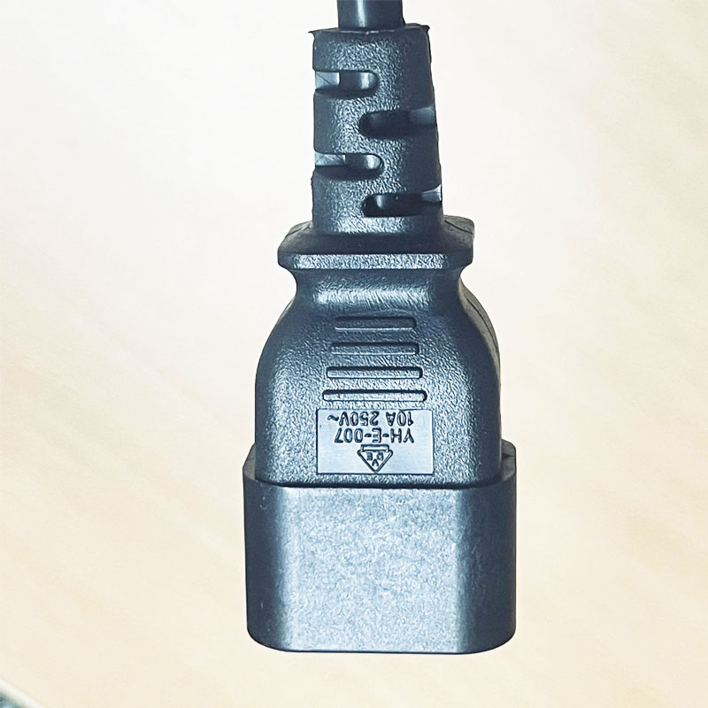 Dây Nguồn C13 C14 YONG HAO YH-E-007 YH-E-006 IEC60320 IEC C13 to IEC C14 10A 250V 3X0.75mm Dài 1.8M