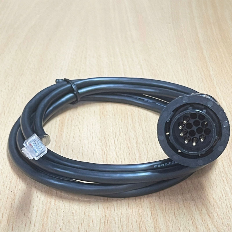 Cáp Chuyển Đổi SMEMA D-sub 14-pin Male to RJ12 6P6C RJ12 Male Plug Dongle Dài 1.8M Connect SMT Pick And Place Soldering Oven Equipment to The Production Line, Ensuring Control Signal Transmission.