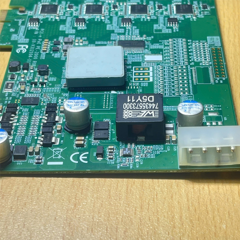 Card mạng máy chủ 4 Cổng Lan 74435573300 D5Y11 PCIE X4 RJ45 Quad 4 Port Industrial Network Card PoE