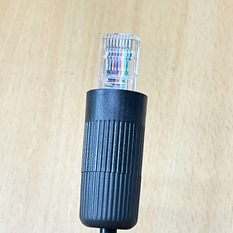 Shielded Rj12 Cáp Camera Hanwha RJ12 6P6C SHIELDED to RJ45 8P8C SLA-T2480V Dài 15M