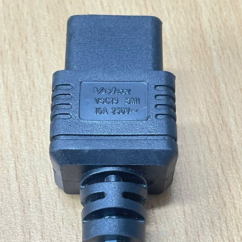 Dây Nguồn Máy Chủ VOLEX VSC19 VAC20S AC Power Cord IEC320 C19 To IEC320 C20 16A 250V 14AWG 3x1.5mm For Server IBM HP DELL LENOVO Và APC Smart-UPS SRT 8000VA RM 230V Dài 2.5M