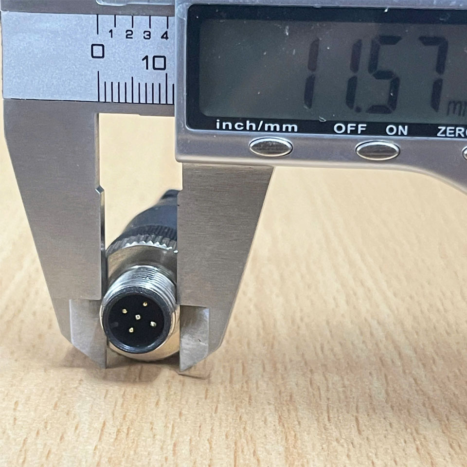 Đầu Nối M12 A-Code 5-Pin Male 5 Position Circular Connector Plug Male Pins Screw For Sensor Cable