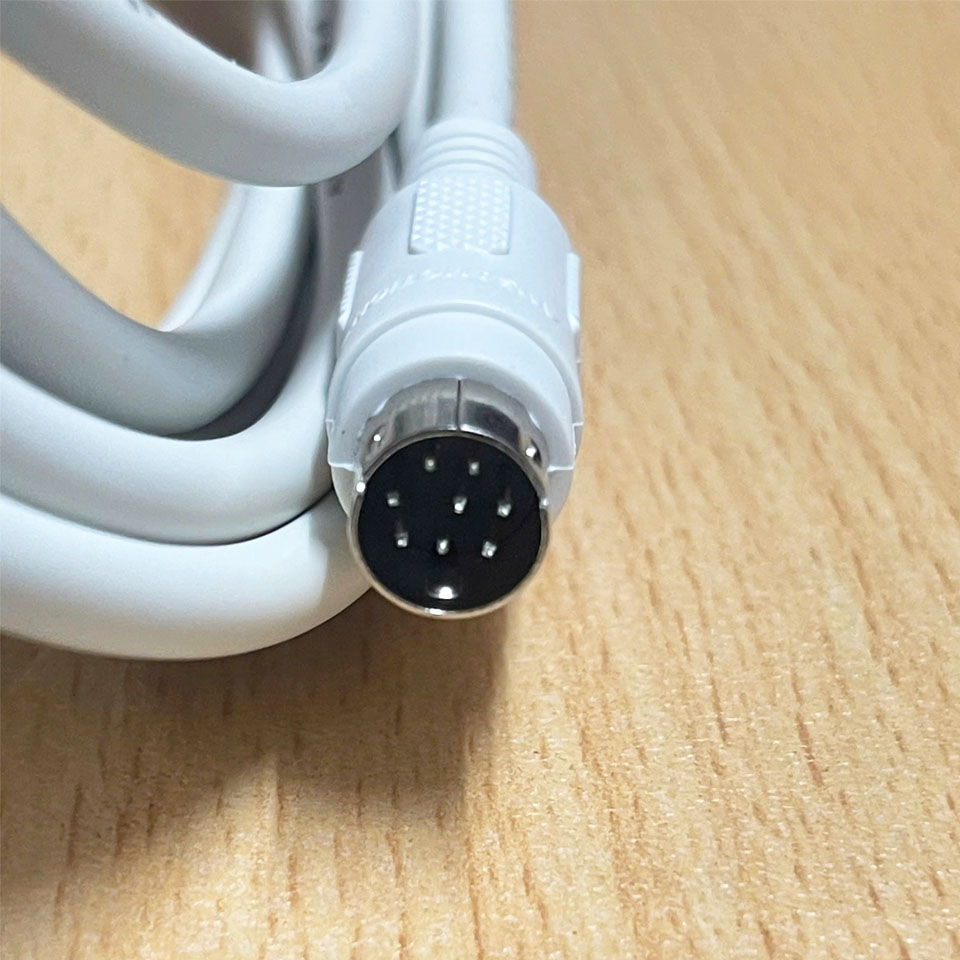 Cáp Kết Nối Truyền Thông DOP-DVP Dài 3M RS232 8 Pin Mini DIN Male to DB9 Male Serial DOP-DVP Dài 3M For HMI DOP And Delta PLC DVP