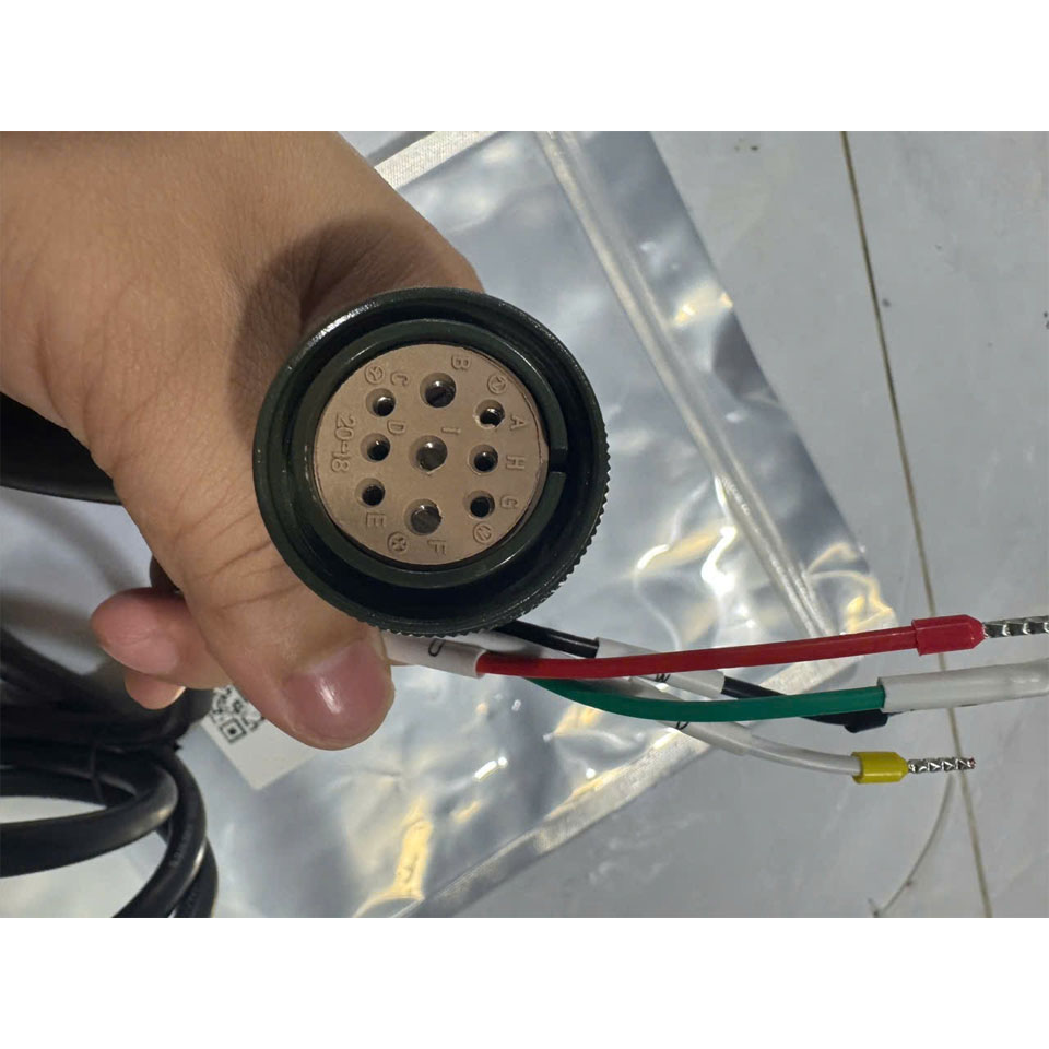 Cáp Nguồn S6-L-M111-5.0-T Dài 5M Connector 20-18 For Servo Motor INOVANCE MS1H2-25C30CD-A331Z-INT Power Cable
