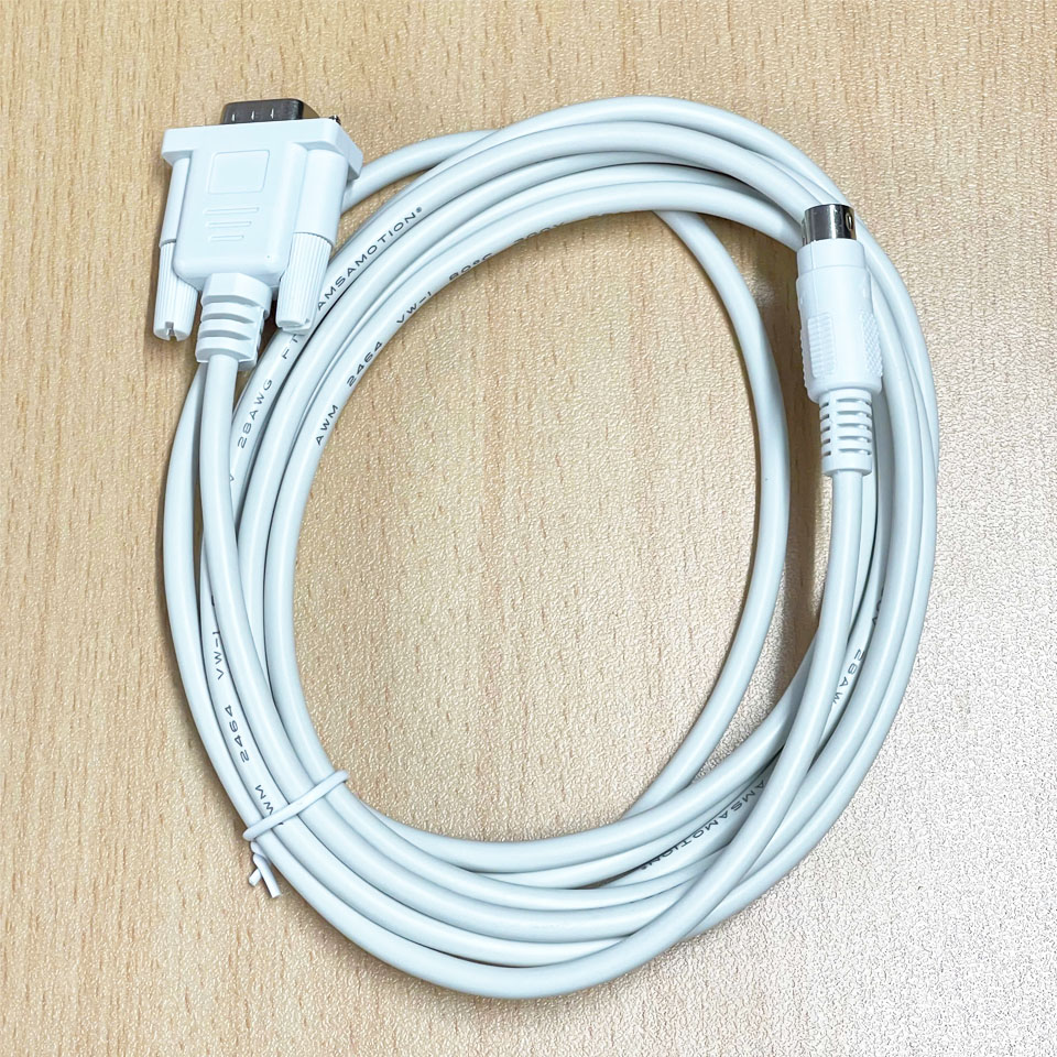Cáp Kết Nối Truyền Thông DOP-DVP Dài 3M RS232 8 Pin Mini DIN Male to DB9 Male Serial DOP-DVP Dài 3M For HMI DOP And Delta PLC DVP