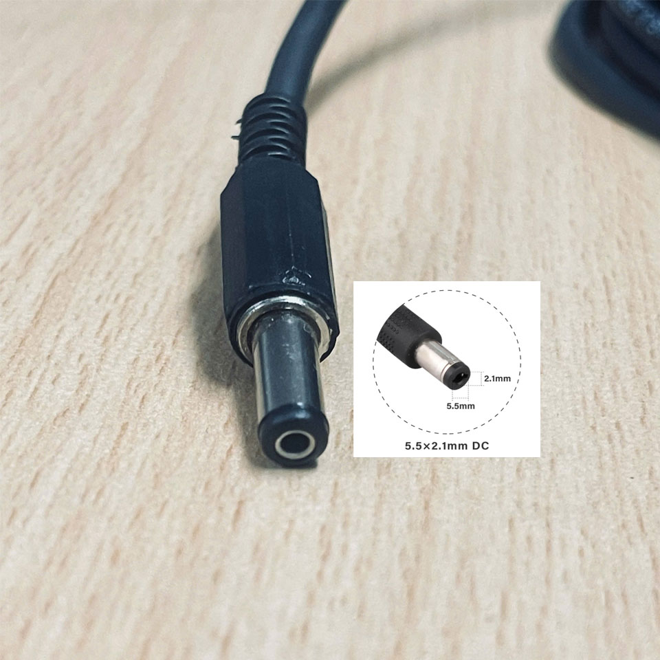 Cáp Nguồn DC 5.5mm x 2.1mm to 2 Core Wire Dài 7M DC Power Cable IMOTPEV-S 2Cx22AWG(0.3SQ) E211405