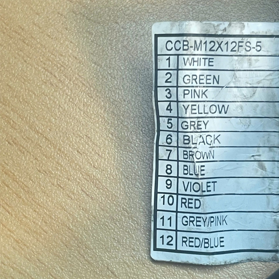 Cáp Cognex CCB-PWRIO-05 Dài 5M Cable M12 A-Code 12 Pin Female to 12 Core For Power and I/O Breakout Cable Cognex industrial Camera, Industrial Sensor