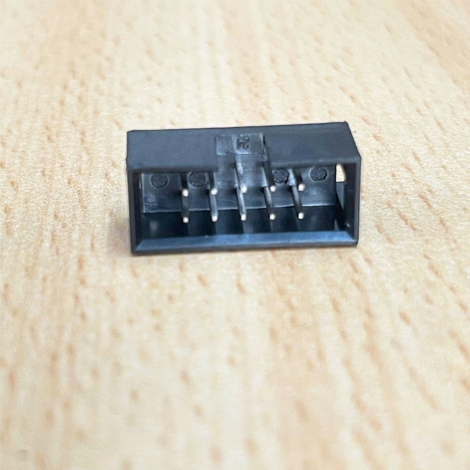 Đầu Jack Hàn Bảng Mạch PCB IDC 10 Pin Male 2x5 Pin 2.54mm Pitch 2 Row IDC Socket Connector Cable