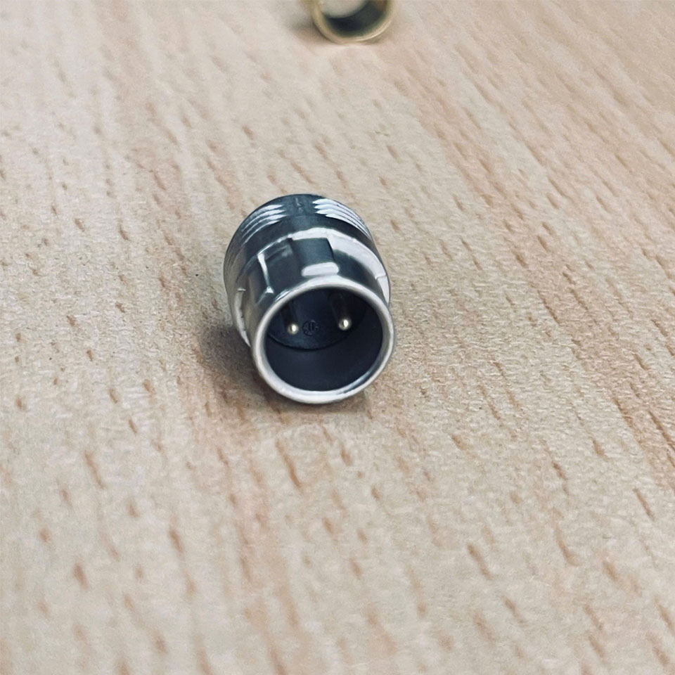 Rắc Hàn Hirose Jack Connector HR10A-7P-2P(73) 2 Pin Male Push-Pull Mini Cable 2A 140VDC IP67 For Camera