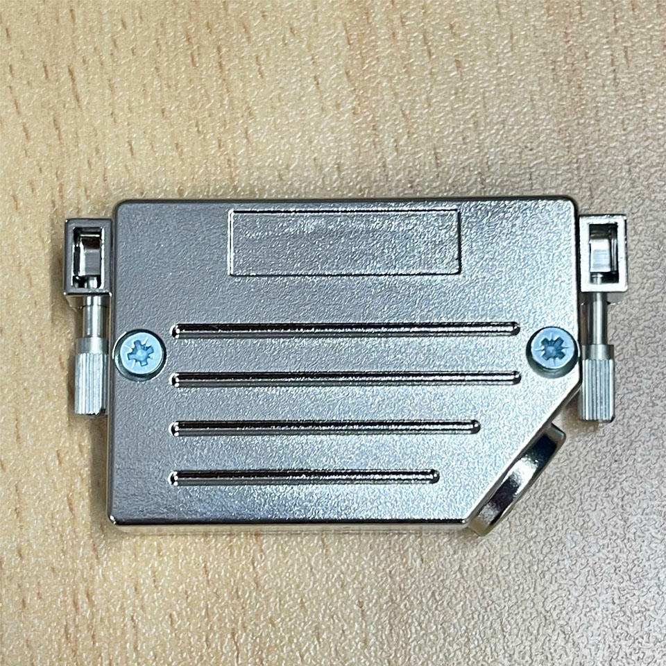 Vỏ Ốp Amphenol CONNEC 600X57037X D-Sub DB37 37 Position Two Piece Backshell Connector Silver 45° Shielded Metallized Niken Crews
