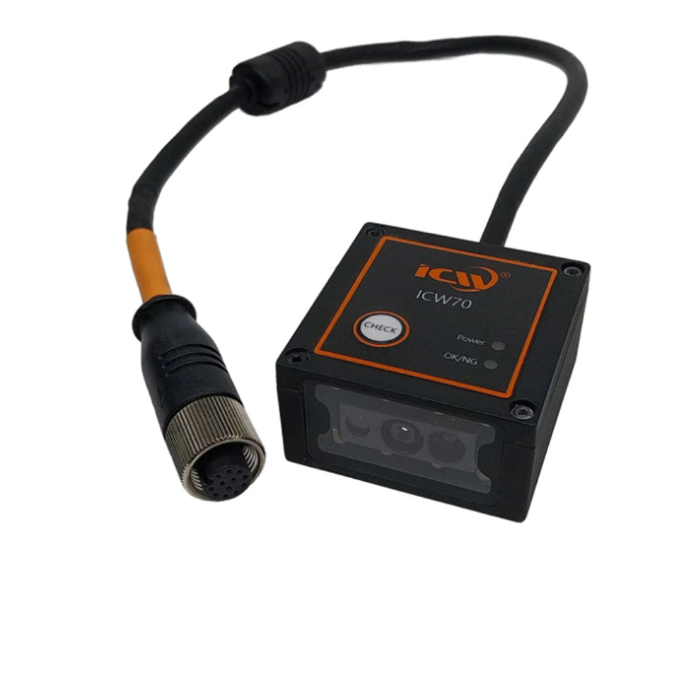 Bộ Chuyển Đổi Tín Hiệu ICWN-ENETIOP-2MB Serial Server Device A-Code 12 Pin Male RJ45 Female to RS485 RS422 Industrial Ethernet I/O Cable For ICW ICW70 Industrial Barcode Reader