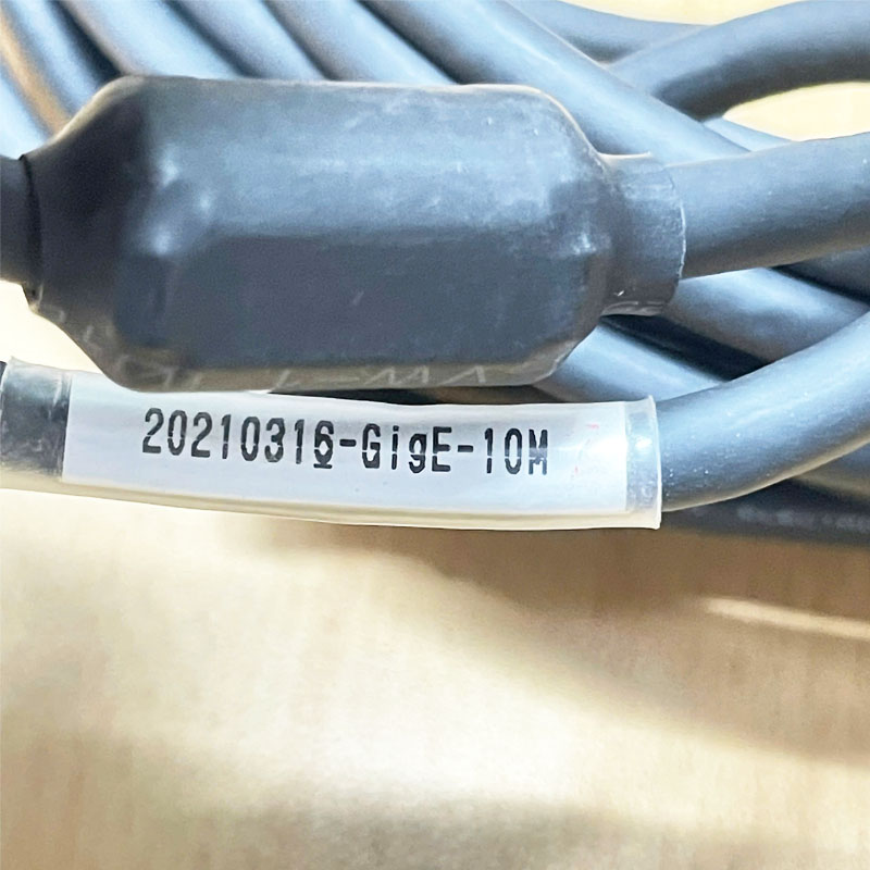 Cáp mạng 20210316- GigE-10 Dài 10M Có Chống NhiễuGigabit CAT5E RJ45 SFTP Ethernet Cable Thumbscrew Locking Shielded For GIGE industrial CCD Cameras and CCD basler Camera