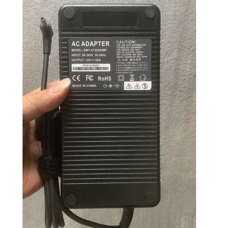 Adapter 12V 20A 240W GMY-0120200MF Connector Size 5.5mm x 2.1mm
