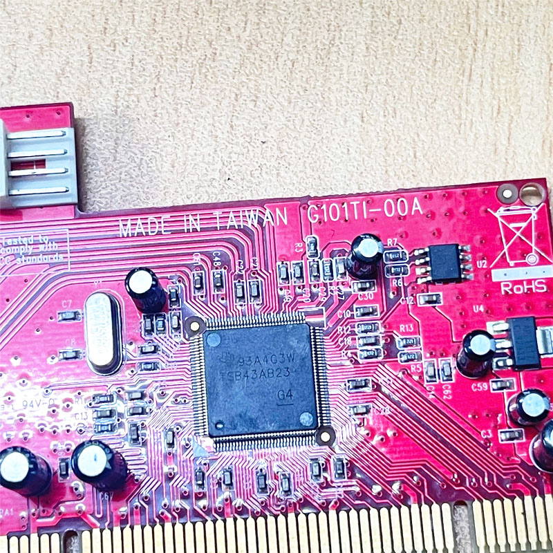 Card PCI 4X to 3 Port 1394a 6 Pin FireWire AIO 1394A E-G015-03-3B32(B) G101TI-00A For Camera Cognex industrial