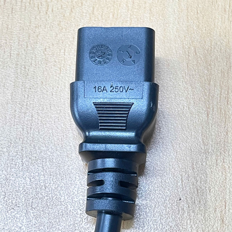 Dây nguồn WELL SHIN WS-012A-1 WS-002F AC Power Cord BS1363 UK to IEC60320 C19 13A 16A 250V 3x1.5mm² 16AWG Dài 2.4M