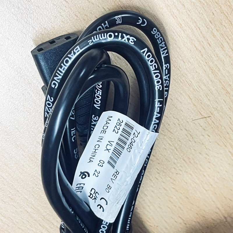 Dây Nguồn 2 Chân Tròn Cisco 72-0460 Volex M2511 V1625 AC Power Cord Europe Plug Schuko CEE 7/7 to IEC320 C13 10A 250V 3x1.0mm² Length 2.5M