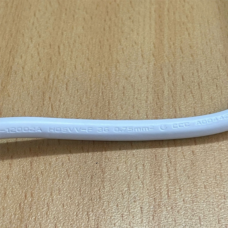 Dây Nguồn CHAO HUI CH-231 CH-706 Chuẩn 2 Chân Đầu Tròn AC Power Cord Schuko CEE7 Euro Plug to C5 2.5A 16A 250V 3x0.75mm² Color White Dài 0.7M
