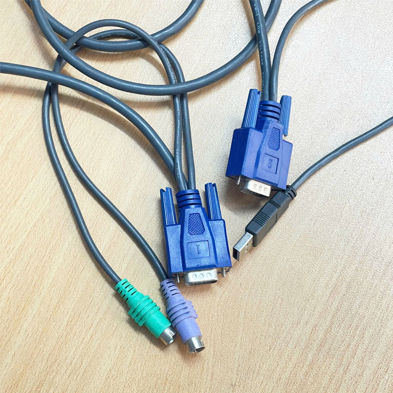 Bộ Chuyển Mạch KVM Console MyPico 2 KMP2UC Rextron Micro 2 Port PS/2 KVM with PS/2-USB Lead Bundle Freepost