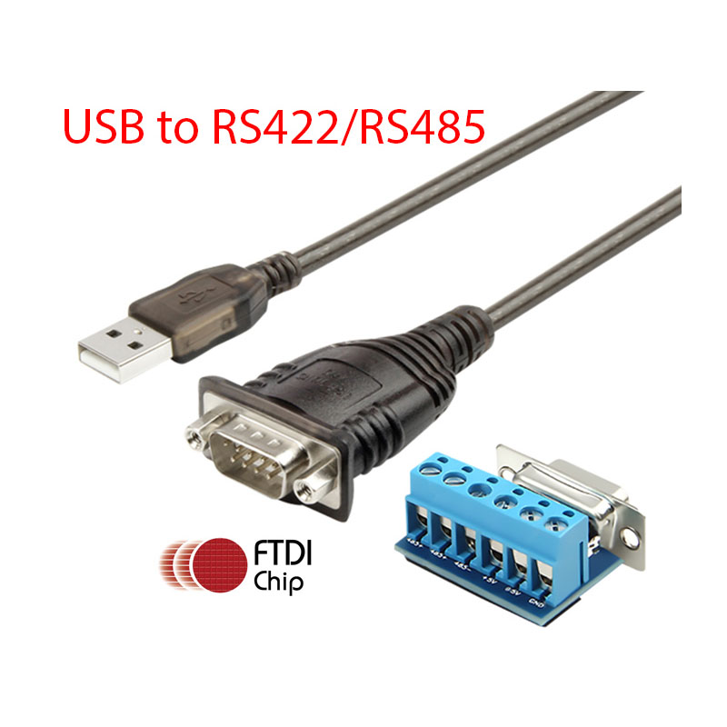 Cáp Chuyển Đổi Tín Hiệu USB to RS422/RS485 UNITEK Y-1082 Converter Adapter Cable with FTDI Chip Supports Windows 11, 10, 8, 7, XP
