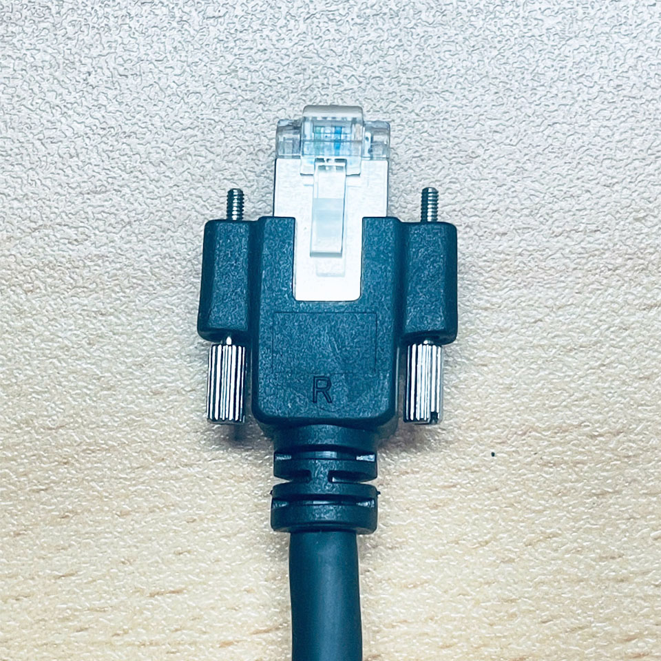 Cáp Mạng Công Nghiệp Có Khóa Vít RJ45 Ethernet GigE Cat6 S/STP Screw Locking Dài 5M For Basler Cameras