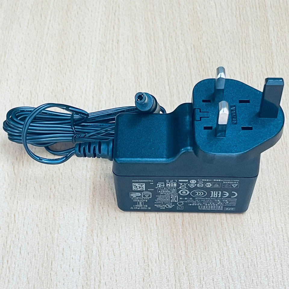 Adapter APD 12V 1.5A 18W WB-18R12R APD2-UK UK Slide Attachment Plug Power Cord DC Connector Size 5.5mm x 2.5mm