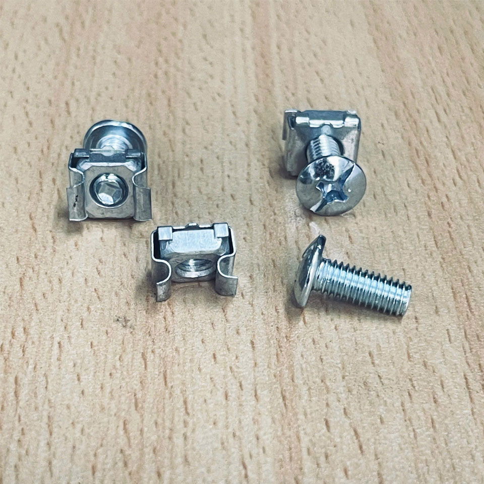 Bộ Ốc Cài M6 Lắp Tủ Mạng Tủ Rack Chuyên Dụng Rack M6 19"Bolts & Washers, Bolt Size M6x15mm