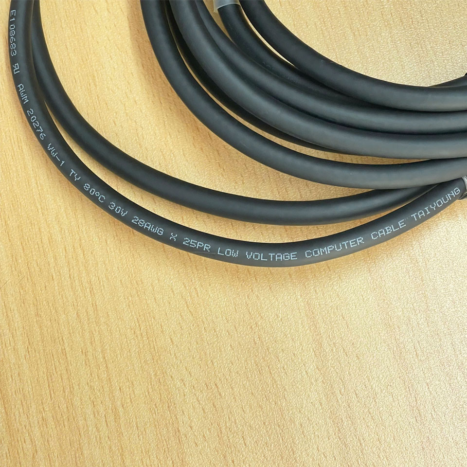 Cáp SCSI HD 100 Pin to 2 ports HD 50 Splitter Cable E108683 20276 VW-1 80C 30V 28AWG X 25PR LOW VOLTAGE COMPUTER CABLE TAIYOUNG Dài 2M