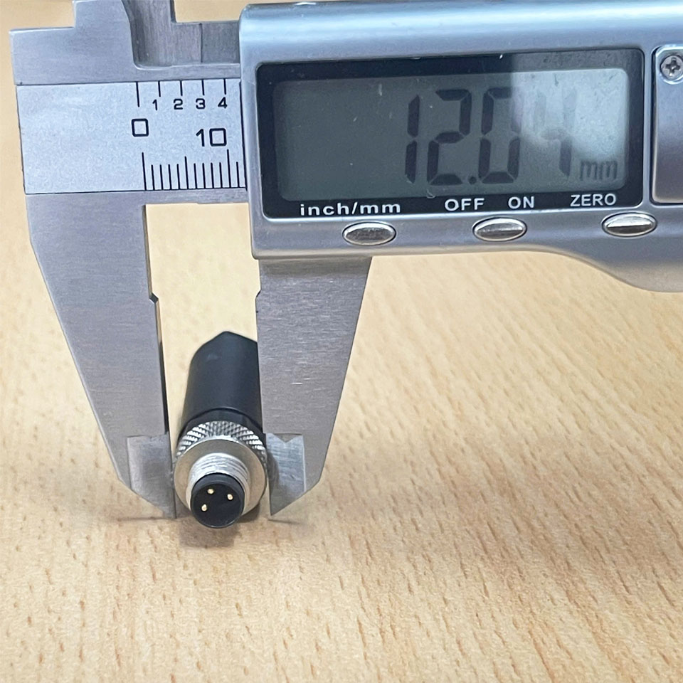 Rắc Hàn A Coded M8 3 Pin Male Industrial Circular Connector Straight IP67 Screw Contacts For Sensors and Signals