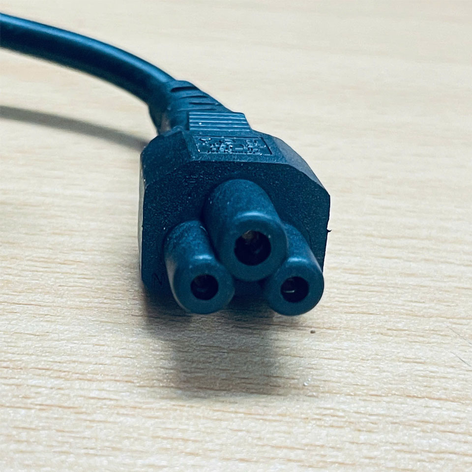 Dây Nguồn HONGLIN HL-014S HL-052 Chuẩn Cắm Điện 2 Chân Tròn AC Power Cord Schuko CEE7 Euro Plug to C5 2.5A 250V 3x0.75mm² Dài 0.9M