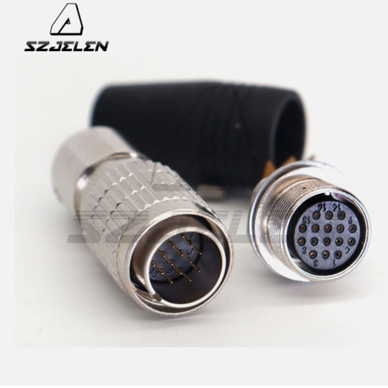 Cáp Hirose HR25-9TJ-16S 16 Pin Male to HR25-9TJ-16S(72) 16 Pin Female Cable Dài 3M Connector Plug Socket 16 Pin For Keyence Basler AVT CCD Industrial Camera