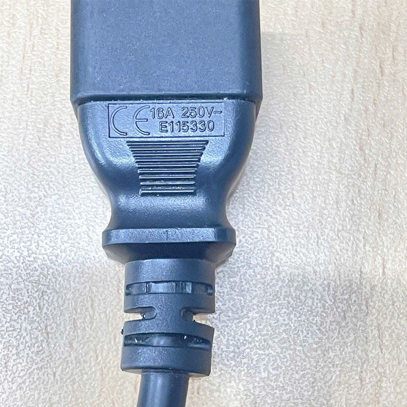 Dây Nguồn Máy Chủ Well Shin WS-003D WS-002F AC Power Cord IEC 60320 C19 To C20 3x1.5mm² 16A 250V Black Length 2.5M