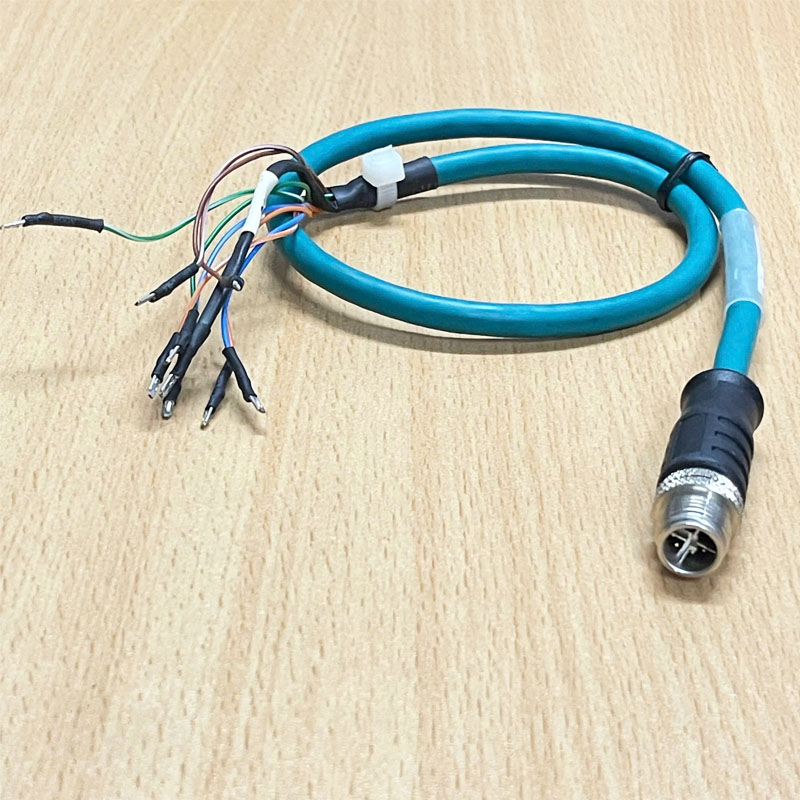 Cáp M12 X-Code BKC-XC-FLYING-0.55 8 Pin Male to 6 Core Open End TRIG ...