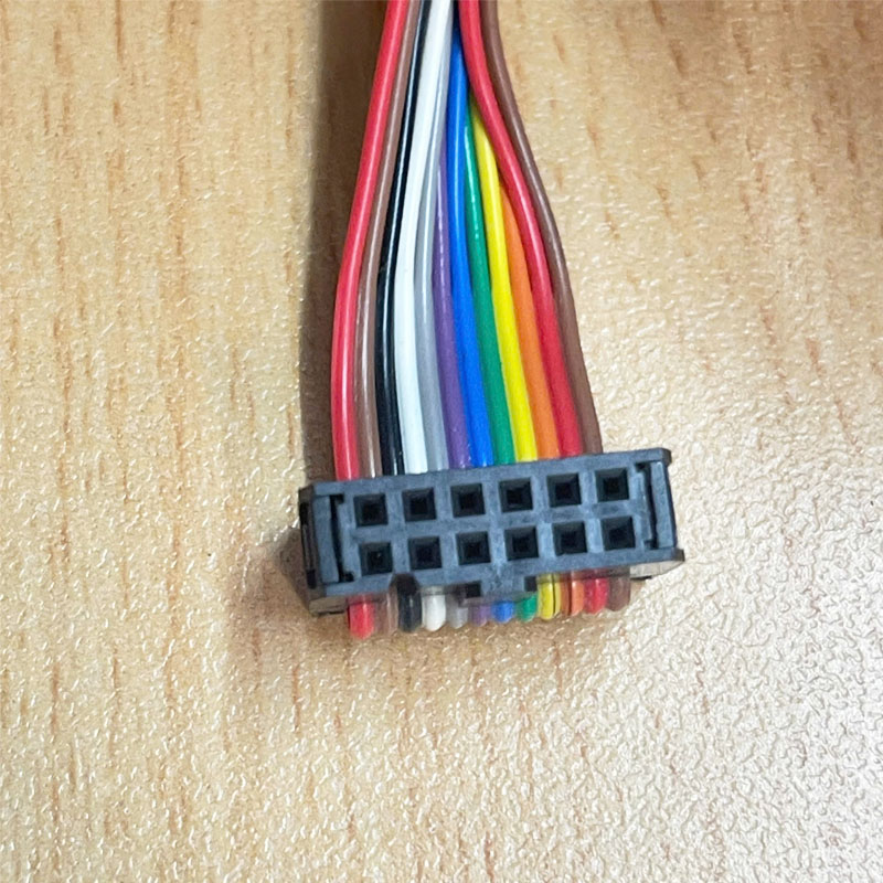 Cáp Bẹ Nhiều Màu Cầu Vồng IDC 2x6 12 Pin Flat Ribbon Cable Female to Female 2.54mm FC/FD Connector A Type 12 Pin Pitch 2.54mm Length 50cm