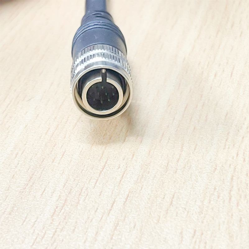 Cáp Keyence OP-87528 Control Cable Dài 5M Hirose HR10A-10TP-12P(73) 12 Pin Male to DB9 Female For Keyence 1D/2D Code Reader Scanner