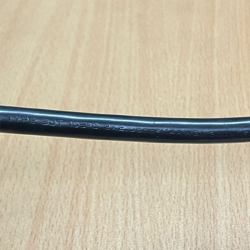 Dây Nguồn 3 Chân 2 Dẹt 1 Tròn Có Tiếp Địa NEMA 5-15P SANGLE E205766 DTII-3P-11 DTII-3P-04 to IEC 60320 C13 Power Cord 15A 125V 3x0.824mm² Length 2M For Thiết Bị Y Tế