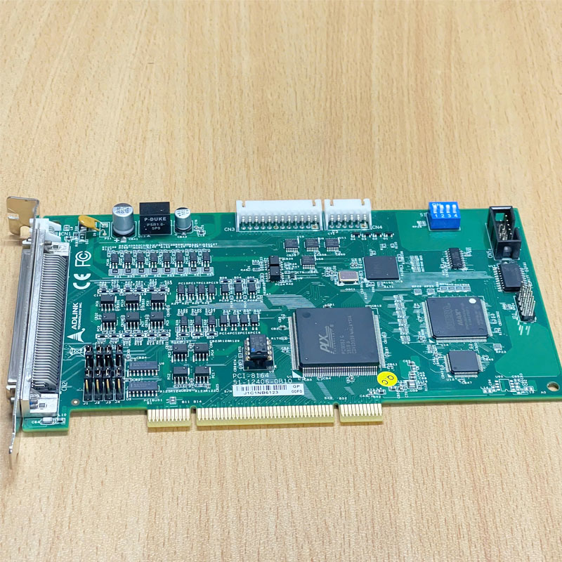 Card ADLINK PCI-8164 51-12406-0B10 Advanced 4-axis Servo & Stepper Motion Controller Digital I/O Card Connector SCSI 100 Pin Female