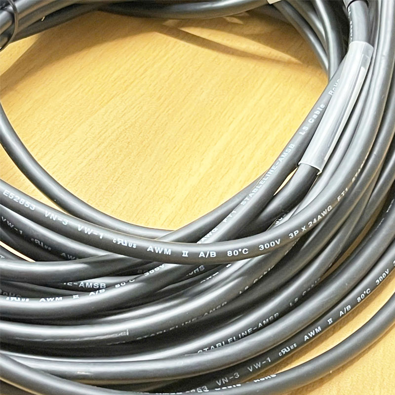 Cáp điều khiển X2-8 ENC EX Dài 15M Cable DB15 Pin D-Sub Male Metal to SM-10P 10 Pin Plug Cable 2464 E52853VN-3 VW-1 AWM II A/B  80°C 300V 3P X 24AWG FT1 STABLELINE-AMSB LS Cable RoHS