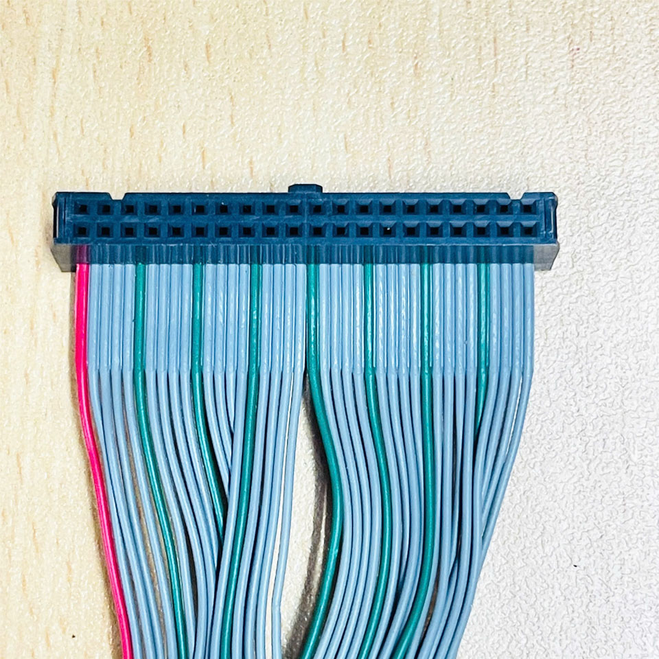 Cáp Điều Khiển Flat Ribbon Rainbow Cable IDC 40 Pin 2.54mm to Y Splitter 2 IDC Flat Ribbon 20 Pin Length 0.2M