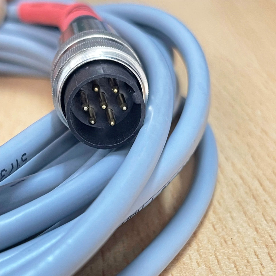 Cáp AISG Connector M16 7 Pin Male A-coded to LEMO 4 Pin Male Dài 7M Connection Cable