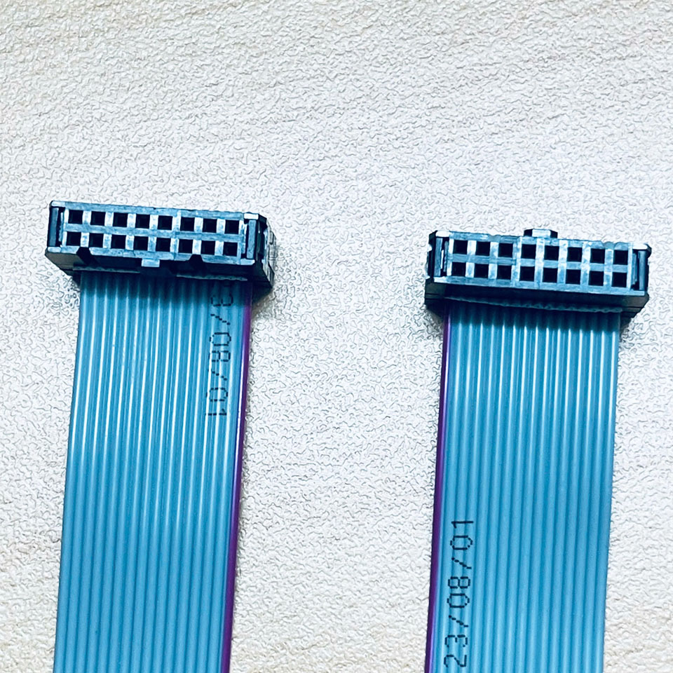 Cáp IDC 16 Pin Flat Ribbon Data Cable Grey Dài 0.4M IDC Female Connector Pitch 2.54mm - Cable Pitch 1.27mm