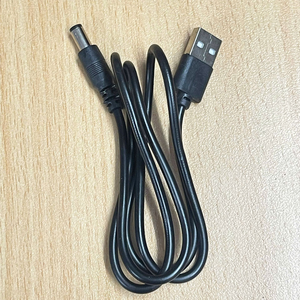 Cáp Chuyển Đổi USB 2.0 to Jack DC 5.5mm x 2.1mm Barrel Jack Power Charging Cable For LED CCTV Camera Router Length 80Cm