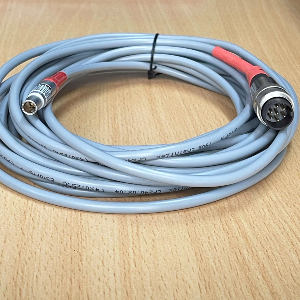 Cáp AISG Connector M16 7 Pin Male A-coded to LEMO 4 Pin Male Dài 7M Connection Cable