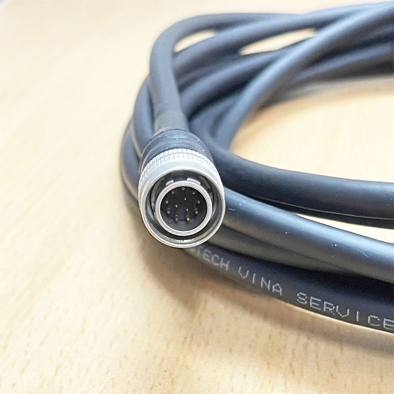 Cáp KEYENCE LK-C2 Hirose 12 Pin HR10A-10P-12P(73) Male to Hirose HR10-10J-12S(73) Female Dài 5M For Sensor Head to Controller Cable