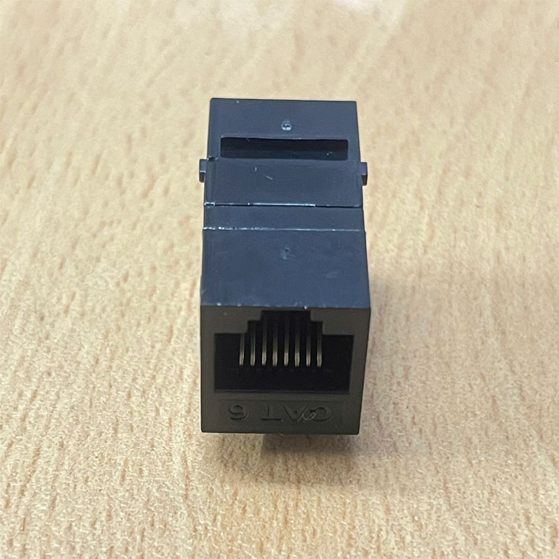 Đầu Nối RJ45-Modular Jack AMP Cat6 Black NT882 Coms Inline Coupler Keystone RJ45 Female Snap-In Jack Insert - Black
